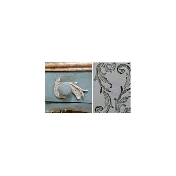 Moule décoratif IOD Iron Orchid Designs en silicone flexible Large Fleurish