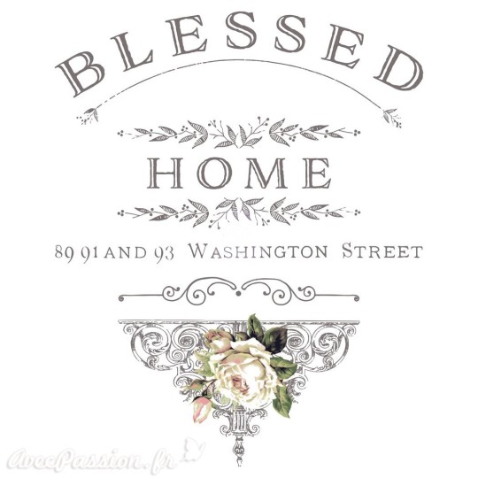 Transfert décalcomanie pour meuble peint décor Redesign Prima marketing Blessed Transfert décalcomanie pour meuble peint décor Redesign Prima marketing Blessed