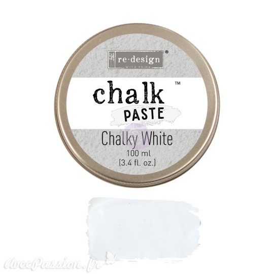 Pâte de craie chalk paste ReDesign with Prima blanc