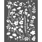 Pochoir déco stencil arabesques 20x25cm 7 motifs