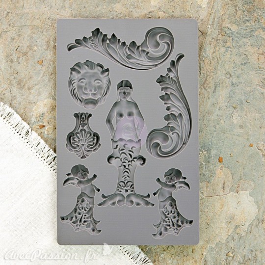 Moule décoratif IOD Iron Orchid Designs en silicone flexible Nautica 2