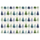 Papier tassotti à motifs sapin noel