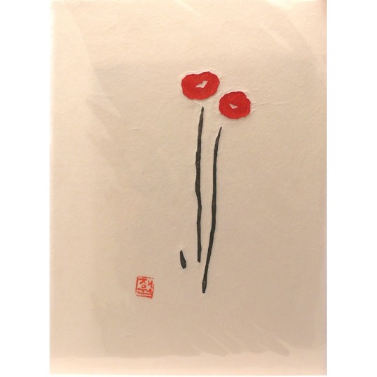 Gravure takbon fleurs souriantes Gravure takbon fleurs souriantes