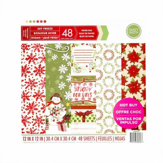 Papier scrapbooking assortiment cannelle et clou de girofle bloc 48fe 30x30