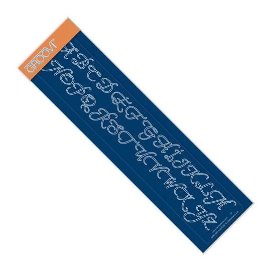Groovi règle traçage parchemin alphabet majuscules