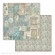 Papier scrapbooking réversible azulejo 30x30