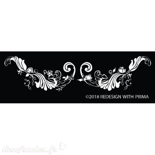 Pochoir en soie silk screen redesign Prima delicate fleur Pochoir en soie silk screen redesign Prima delicate fleur