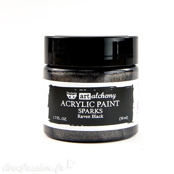 Peinture acrylique noir Prima 50 ml raven black