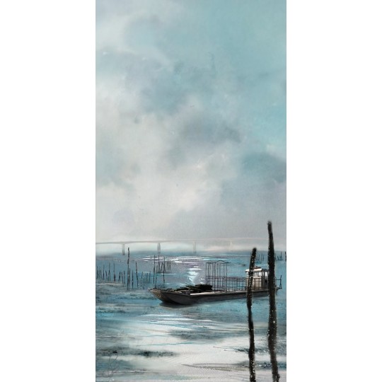 Carte d'art Valie Le Boeuf La pêche "Oléron" Carte d'art Valie Le Boeuf La pêche "Oléron"