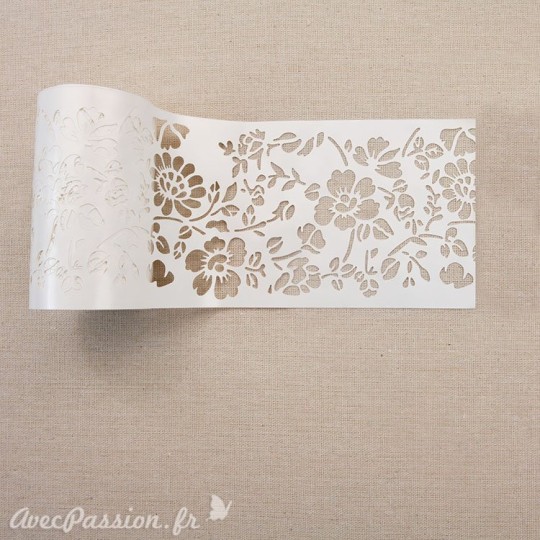 Pochoir en rouleau stencil roll redesign Prima Cornelle Garden