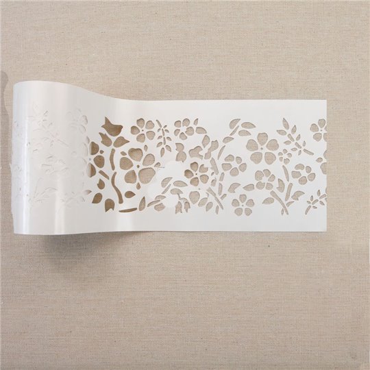 Pochoir en rouleau stencil roll redesign Prima Royal Ann Garden