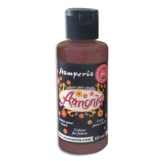 Peinture pour tissu chocolat Stamperia 60ml Peinture pour tissu chocolat Stamperia 60ml