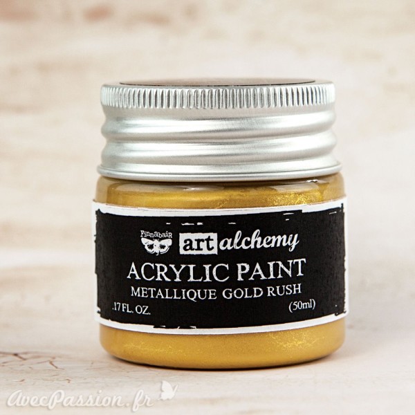 Peinture acrylique métallique art alchemy Prima Finnabair