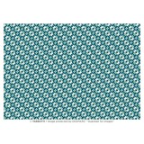 Papier tassotti à motifs mosaïque bleu vert