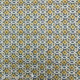 Papier tassotti à motifs fleurs bleu jaune