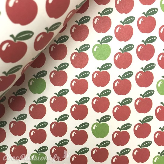 Papier tassotti à motifs pommes