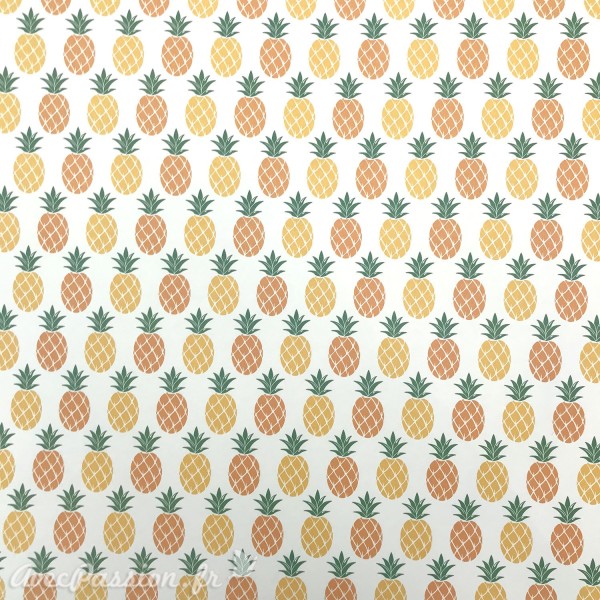 Papier tassotti à motifs ananas