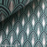 Papier fantaisie joséphine aqua argent