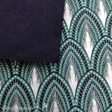 Papier fantaisie joséphine aqua argent