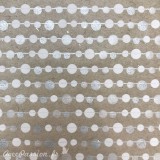 Papier kraft lignes blanc argent sur taupe