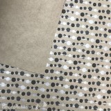 Papier kraft lignes noir argent sur taupe