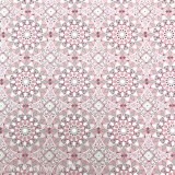 Papier italien motifs arabesques rose