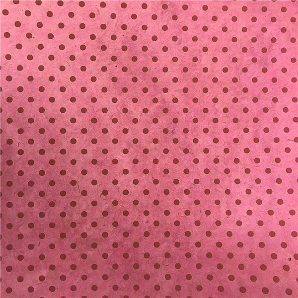 Papier népalais lokta bulles fushia ton sur ton