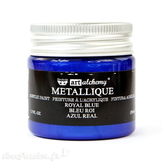 Peinture métallique bleu art alchemy royal blue