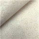Papier népalais lokta lamaLi prairie naturel imprimé blanc