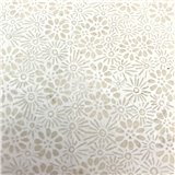 Papier népalais lokta lamaLi prairie naturel imprimé blanc