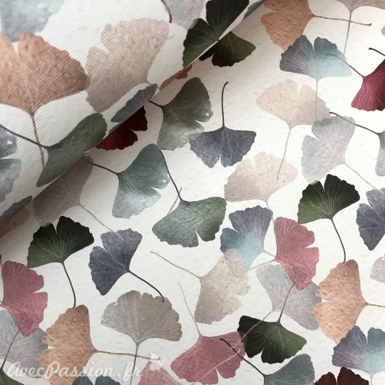 Papier italien motifs ginkgo