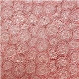 Papier népalais lokta lamaLi rond rouge fond naturel