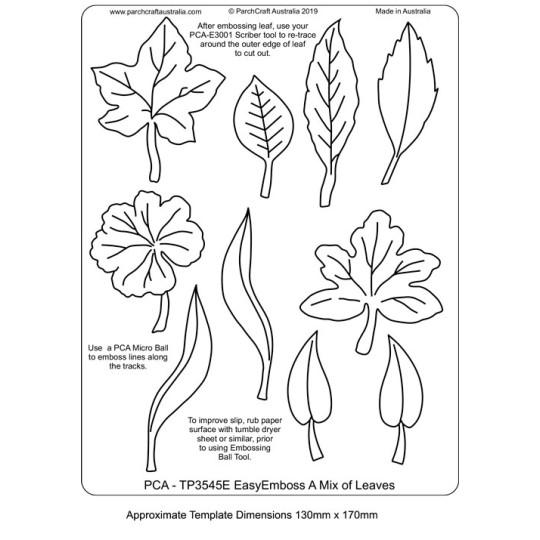 Template PCA gabarit traçage motifs feuilles Template PCA gabarit traçage motifs feuilles