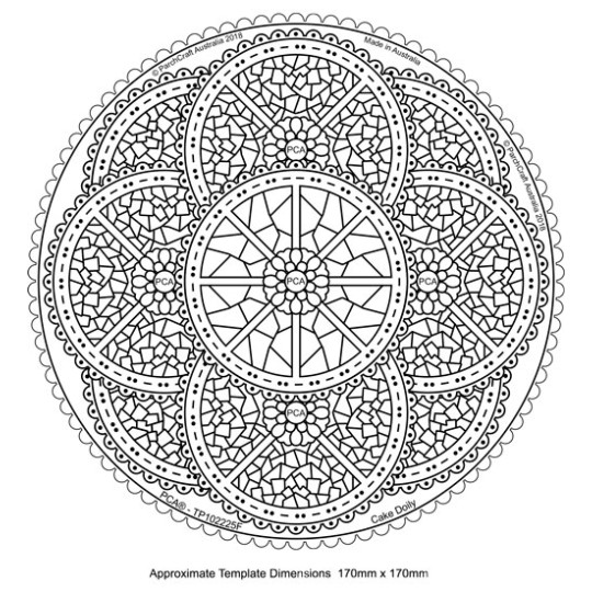Template PCA gabarit traçage motifs napperon rond Template PCA gabarit traçage motifs napperon rond