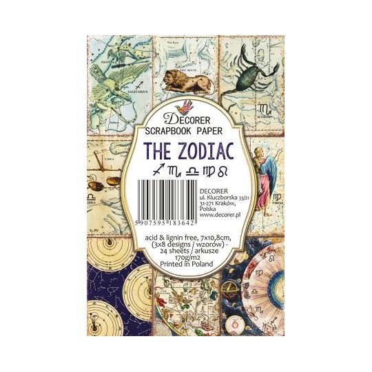 Etiquettes décoratives the zodiac 24p