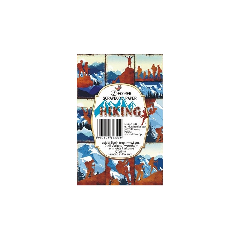 Etiquettes décoratives hiking 24p