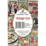 Etiquettes décoratives vintage toys 24p