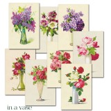 Etiquettes décoratives in a vase 24p