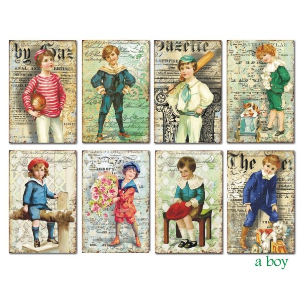 Etiquettes décoratives a boy 24p