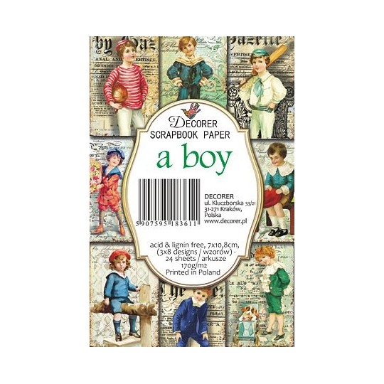 Etiquettes décoratives a boy 24p