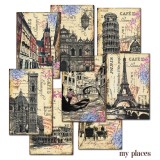 Etiquettes décoratives my places 24p