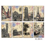 Etiquettes décoratives my places 24p