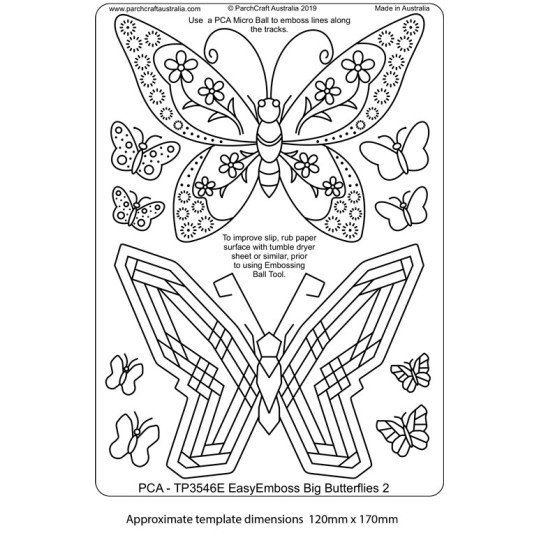 Template PCA gabarit traçage papillon Template PCA gabarit traçage papillon