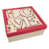 Boite carrée love carton