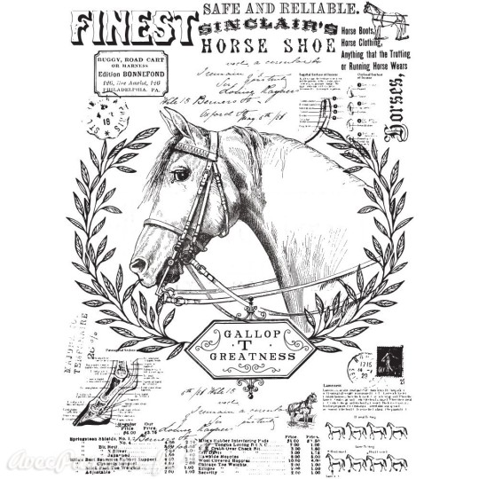 Transfert pelliculable Redesign Prima marketing décor Fine Horsemen