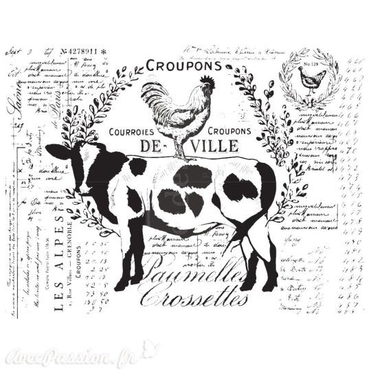Transfert pelliculable Redesign Prima marketing décor Farm Delights