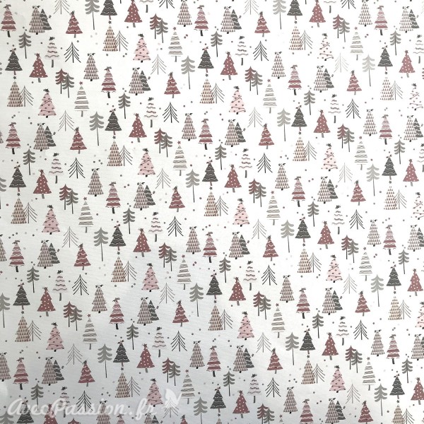 Papier italien motifs noël sapin de noël