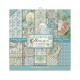 Papier scrapbooking assortiment Stamperia azulejos de sueno 10f 20x20 recto verso