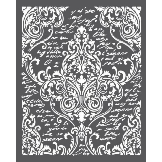 Pochoir décoratif arabesques 20x25cm 1 motif