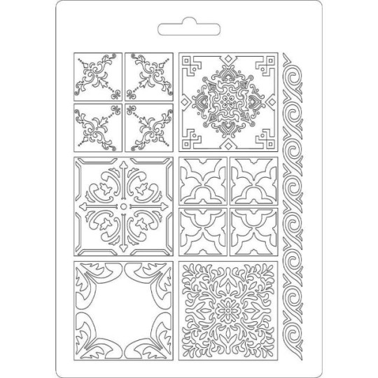 Moule souple soft mould Stamperia fin pour modelage azulejos